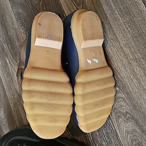 New Tommy Hilfiger Ryan Duck Boots Blue and Cognac size 5 - Picture 6 of 10